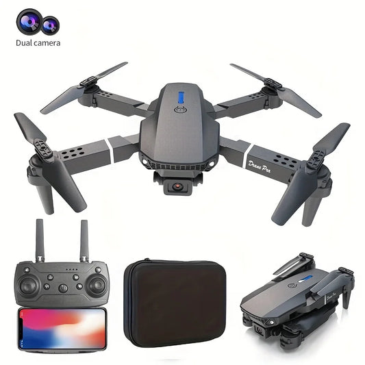 4K Drone With Wide Angle Dual HD Camera Foldable RC WiFi FPV