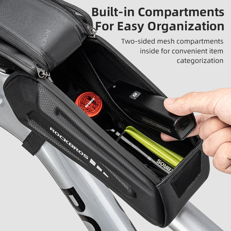 Rockbros Top Tube Bag Touch Screen Phone Holder Waterproof