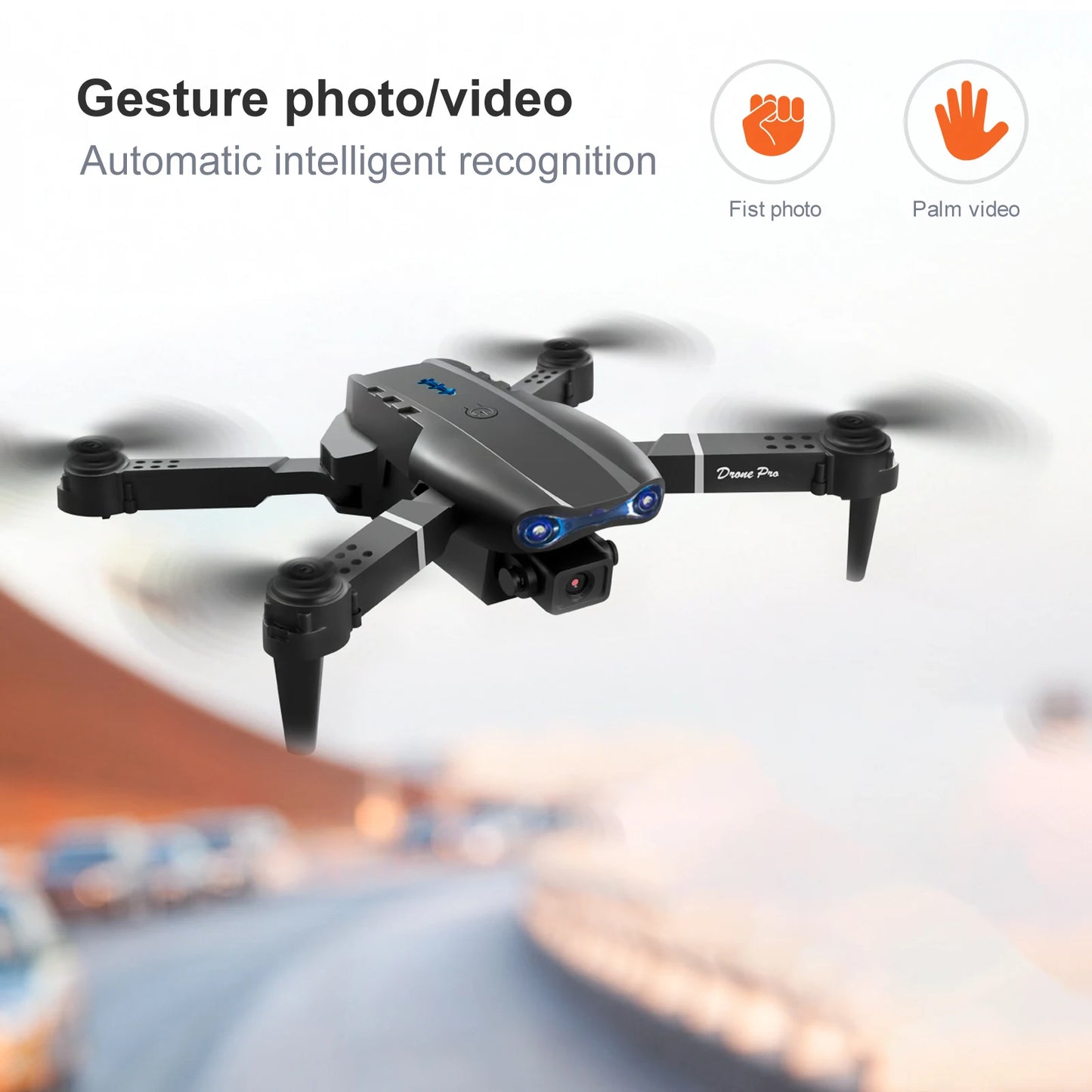 ZNLYRION Dual Camera FPV Drone Optical Flow Hover Foldable Quadcopter