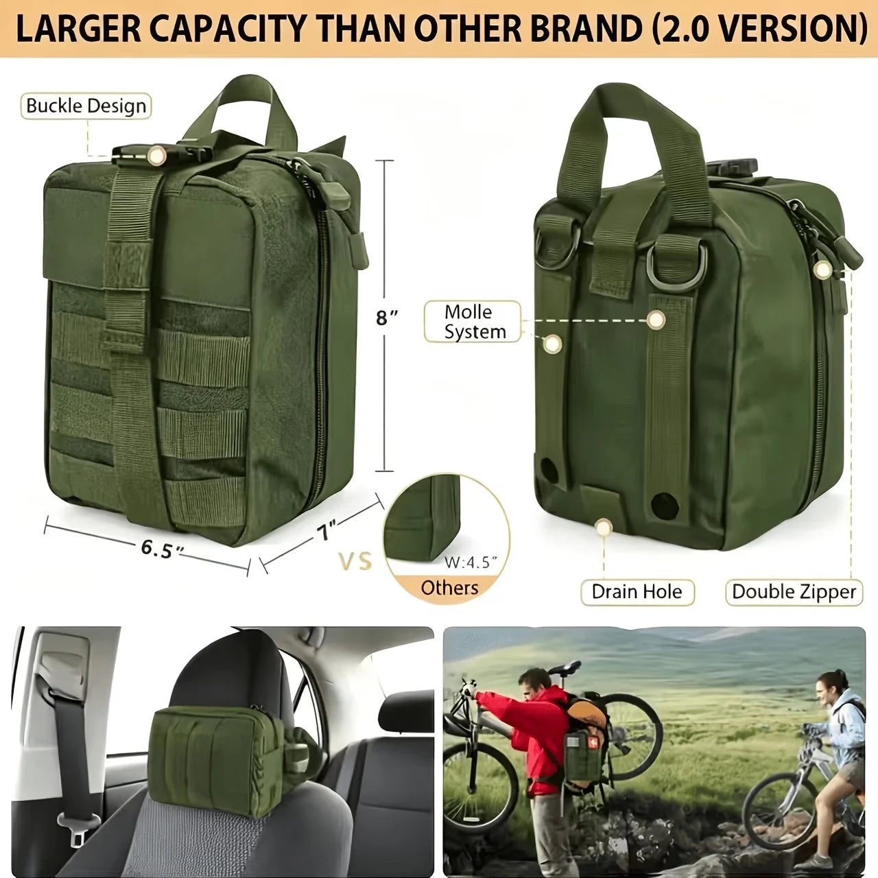 258-Piece Professional Survival & Outdoor Gear Set Comes with fire starters, compasses and multi-functional outdoor tools. Ideal for camping and adventure enthusiasts, perfect as gifts for men, fathers and husbands. Suitable