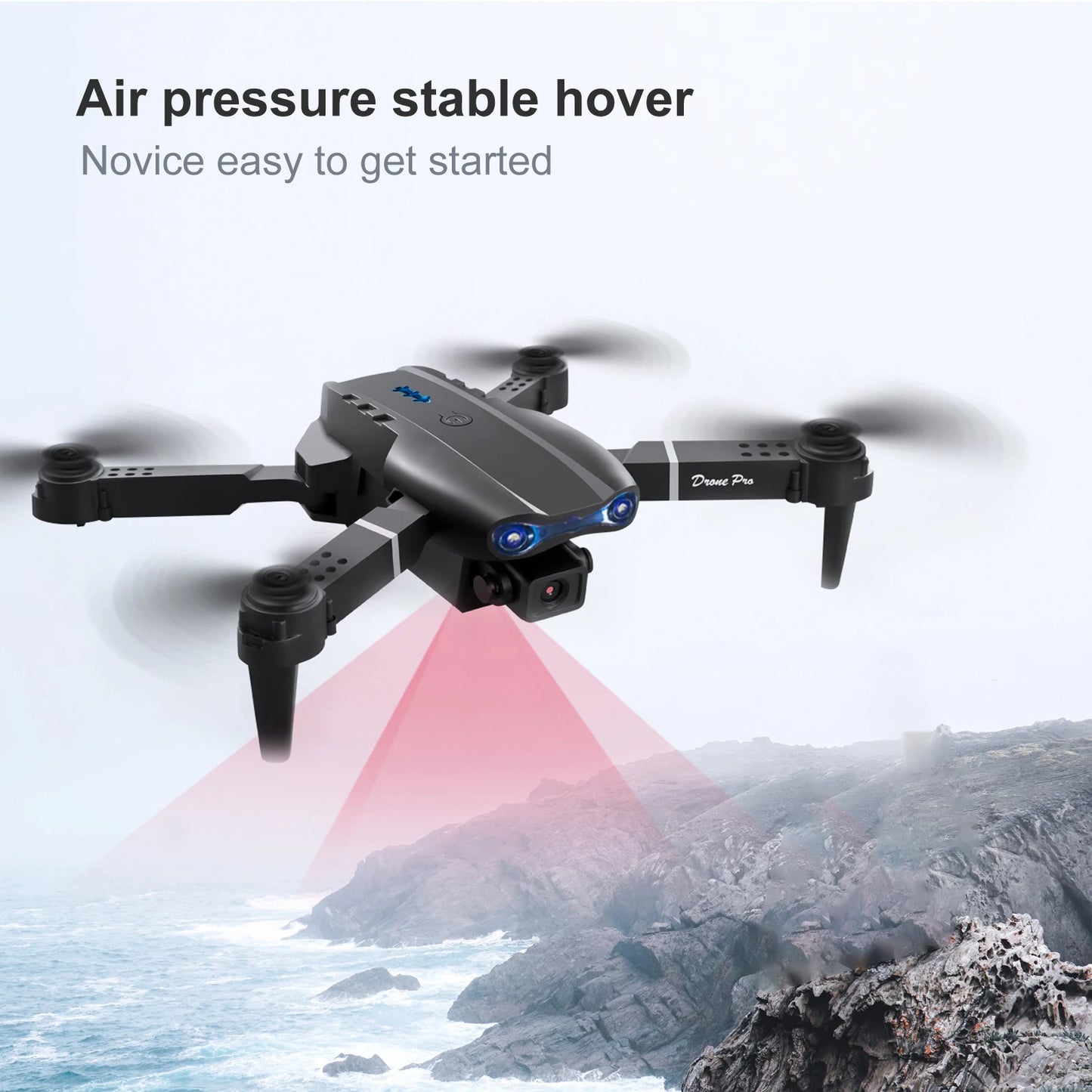 ZNLYRION Dual Camera FPV Drone Optical Flow Hover Foldable Quadcopter