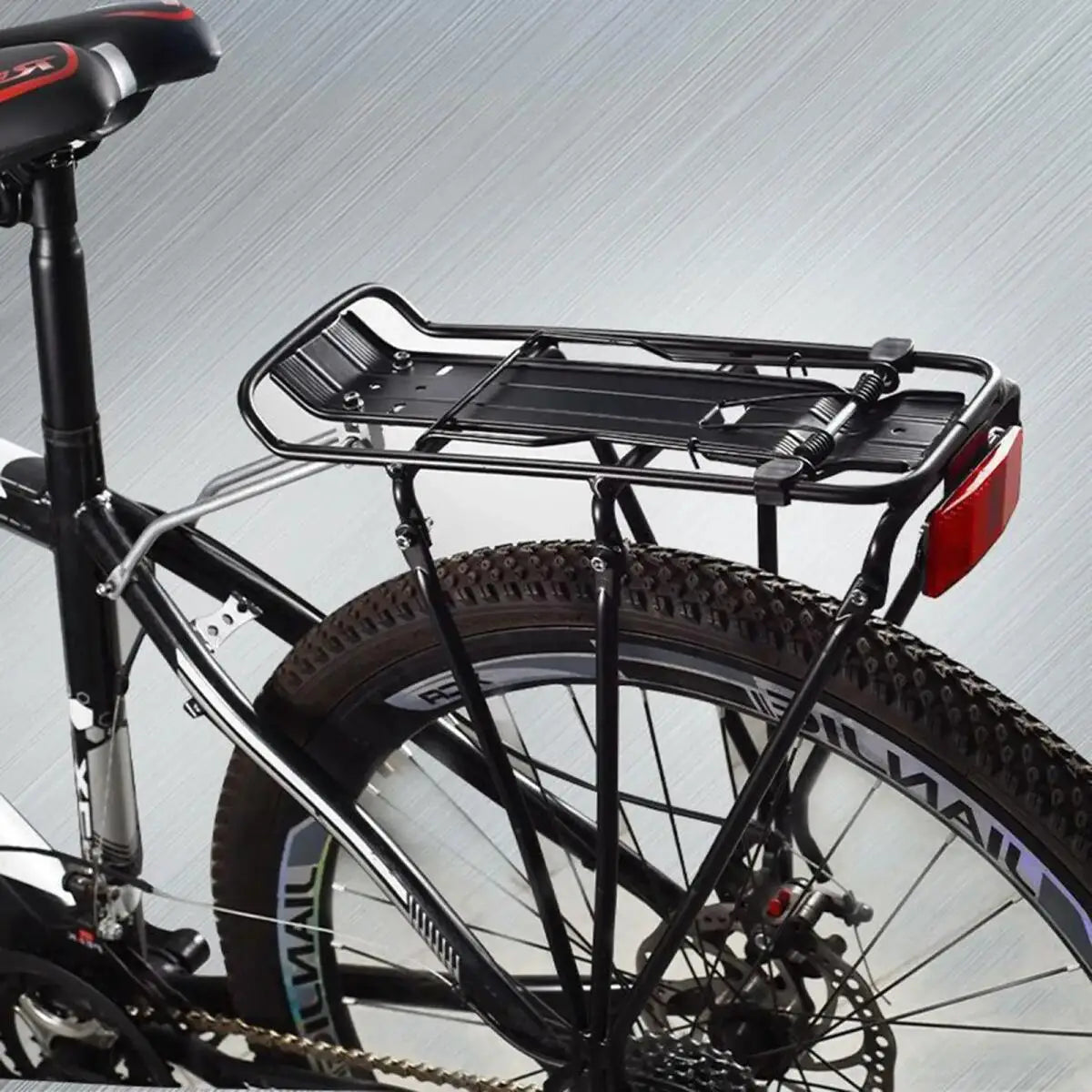 Aluminum Bicycle Rear Cargo Rack Large Capacity For Disc Brakes