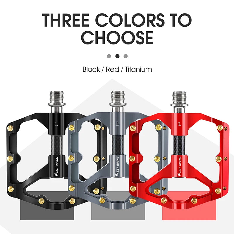 West Biking Ultralight Bicycle Pedals Aluminum Alloy MTB Road