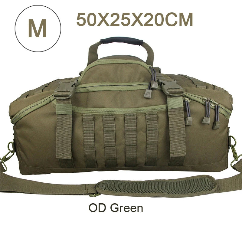 LQARMY 3 Way Duffel Bag Waterproof Travel Bag Unisex Gear
